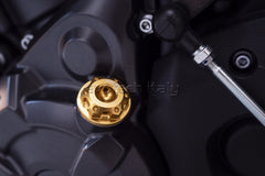 EVOTECH OIL CAP ERGAL YAMAHA MT07 R6 MT10 XSR700 R3 M26x3 TITANIUM