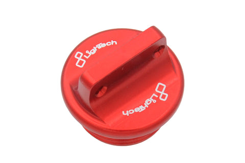 Lightech Tappo Carico Olio ergal per Kawasaki, colore Rosso