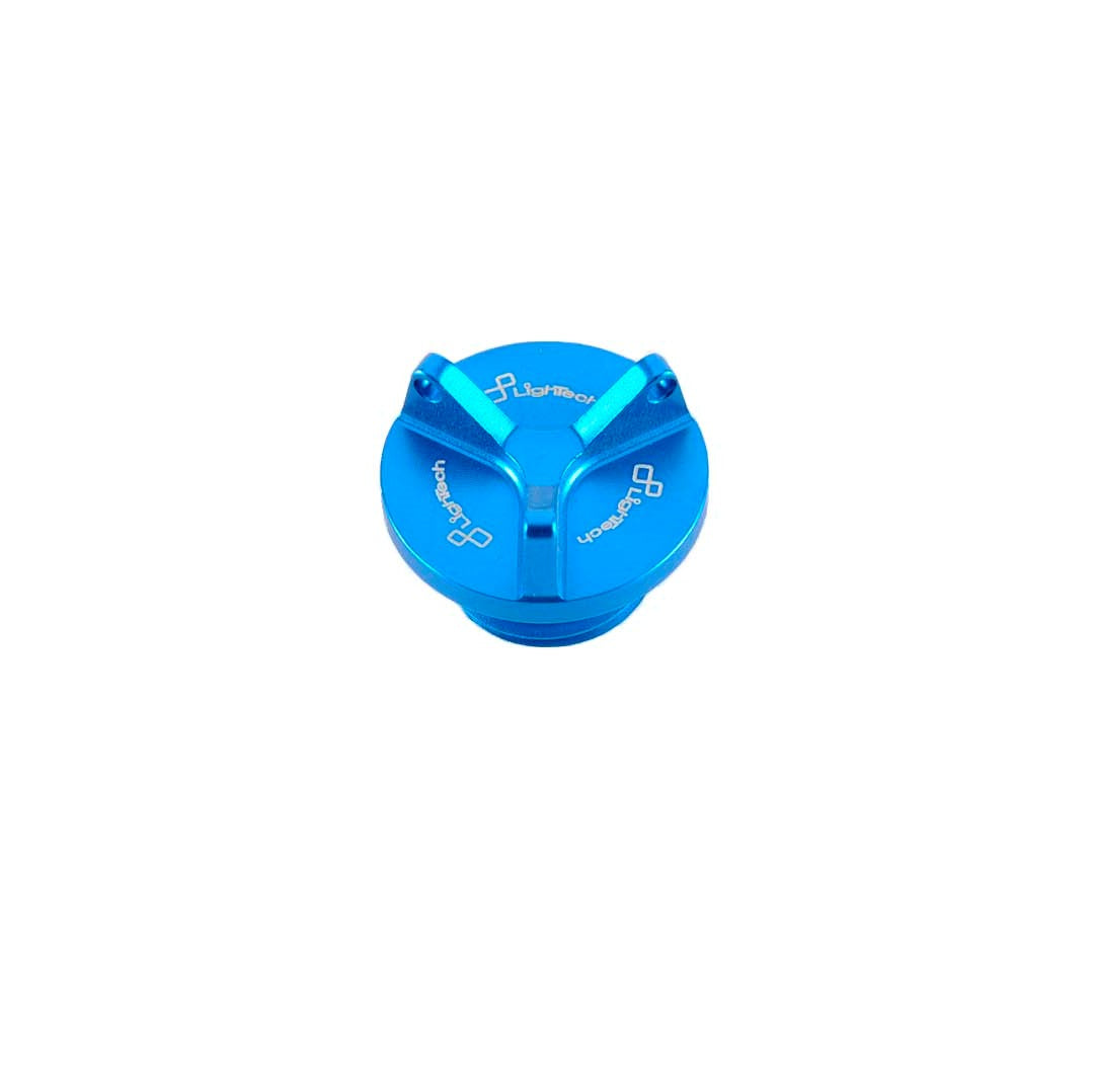Lightech Tappo Carico Olio ergal per Ducati, colore Blu Cobalto