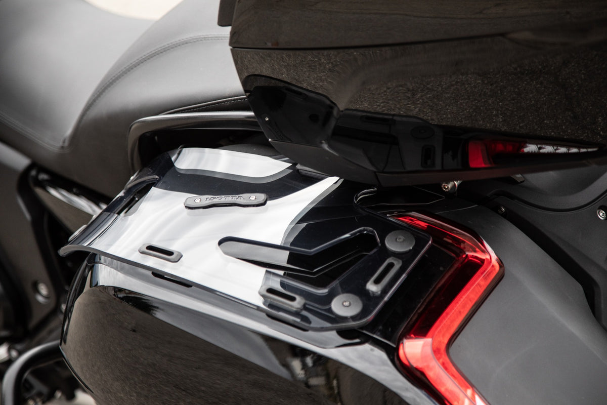 ISOTTA Coppia di portapacchi laterali fumé chiaro per BMW K 1600 Grand America (2017>) - K 1600 bagger (2017>) 