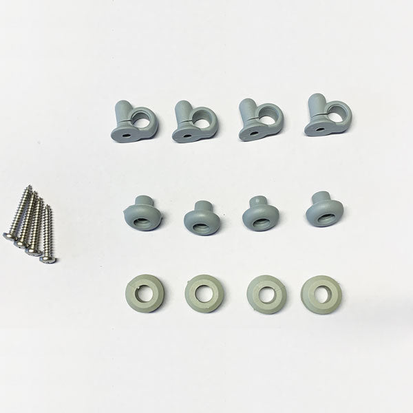 ISOTTA morsetti per attacco schermo per asta ø 10.6 neri