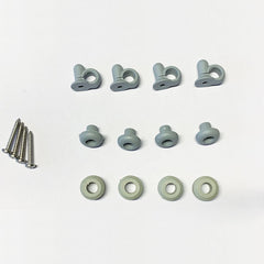 ISOTTA morsetti per attacco schermo per asta ø 10.6 neri