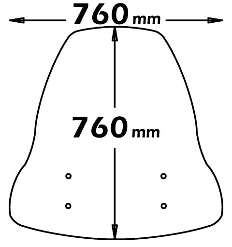 ISOTTA PARABREZZA ALTA PROTEZIONE PER BENELLI 491