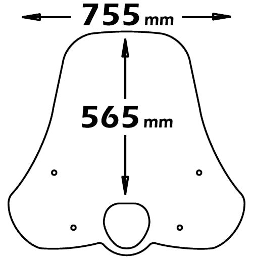 ISOTTA PARABREZZA alta PROTEZIONE per suzuki sixteen 125-150 2007-2014 501