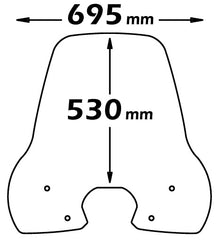 ISOTTA PARABREZZA CLASSIC per Peugeot Tweet 50-125-150 2014- Tweet 200 2022