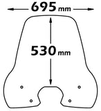 ISOTTA PARABREZZA CLASSIC PER PEUGEOT TWEET 50-125-150 dal 2010-2013