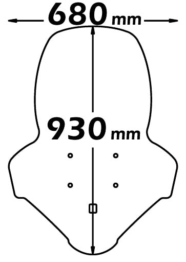 ISOTTA parabrezza altissima protezione CON SERIGRAFIA ANTI REFRAZIONE SOLARE per HONDA PCX 125 2009 - 2013