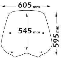 ISOTTA cupolino di ricambio fumé chiaro sh 125i-150i 2005>2008