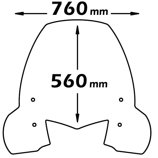 ISOTTA parabrezza alta protezione per KYMCO PEOPLE S 300 2008 - 2013