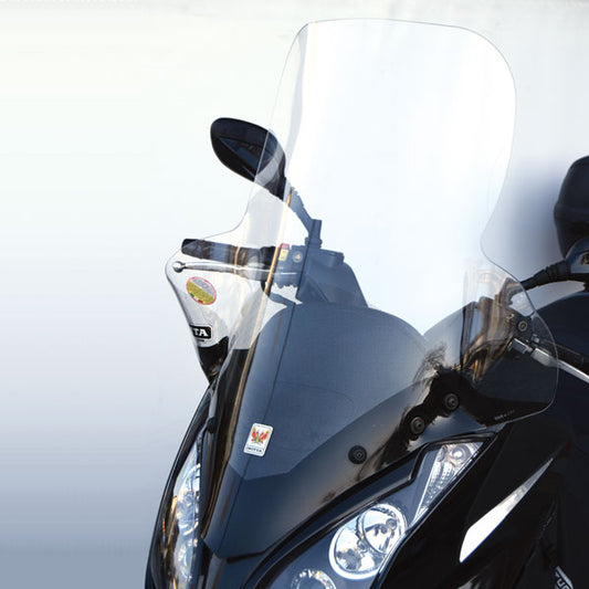 ISOTTA Parabrezza alta protezione per KYMCO DOWNTOWN  125i 2009 - 2017 / 200i 2016 - 2019 / 300i dal 2009 CON SERIGRAFIA ANTI REFRAZIONE SOLARE 600