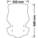 ISOTTA PARABREZZA MEDIA PROTEZIONE COMPLETO DI SPOILER KYMCO DTX 360 2021