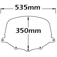 ISOTTA cupolino double bubble alto nero Opaco per YAMAHA X-MAX 125-250