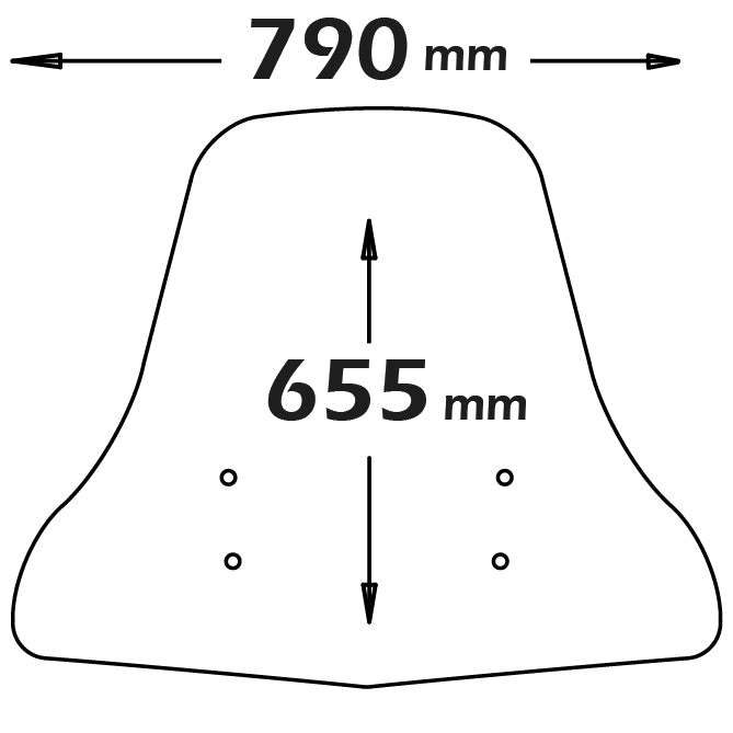 ISOTTA parabrezza media protezione Yamaha Aerox 50 2013-2017