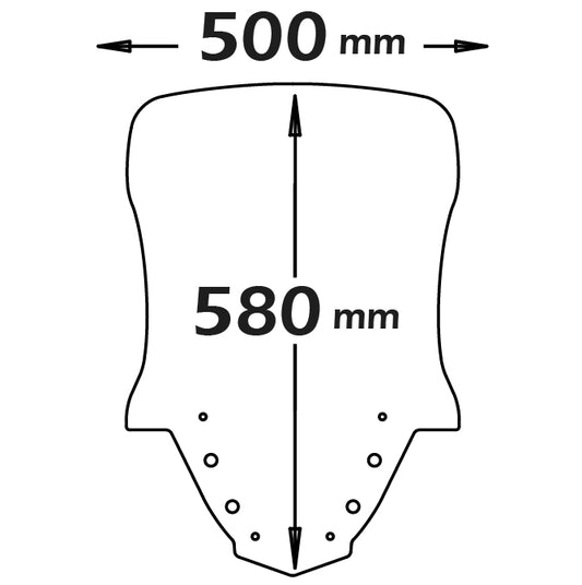 ISOTTA Parabrezza media protezione per Yamaha X-MAX 125-300-400 2017 > 669