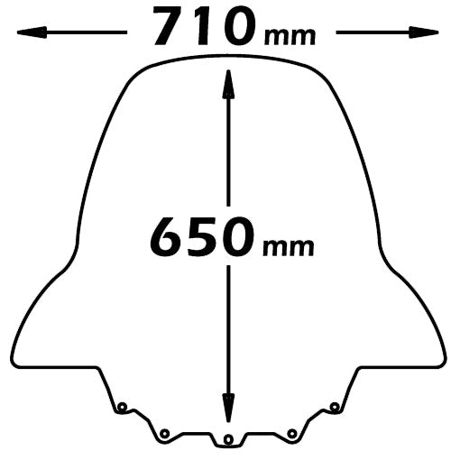 ISOTTA parabrezza alta protezione per Citycom 300 2007-2014