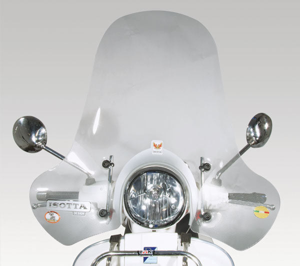 ISOTTA Parabrezza alta protezione per Vespa GT125-200-250 e Vespa GTS 300