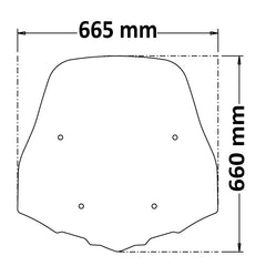 ISOTTA PARABREZZA MASSIMA PROTEZIONE CON SERIGRAFIA ANTI REFRAZIONE SOLARE PER HONDA SH 125i 150i 350 2020>