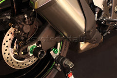 EVOTECH DADO RUOTA ANTERIORE POSTERIORE BMW YAMAHA KAWASAKI BENELLI VERDE