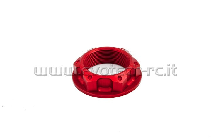 TUERCA PLACA DE DIRECCIÓN EVOTECH BMW KAWASAKI SUZUKI YAMAHA M 28x1 ROJO