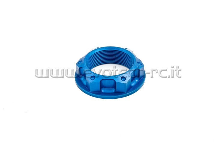 TUERCA PLACA DE DIRECCIÓN EVOTECH BMW KAWASAKI SUZUKI YAMAHA M 28x1 AZUL