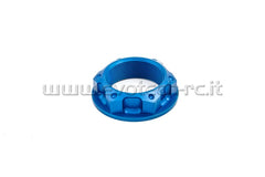 TUERCA PLACA DE DIRECCIÓN EVOTECH BMW KAWASAKI SUZUKI YAMAHA M 28x1 AZUL