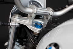 TUERCA PLACA DE DIRECCIÓN EVOTECH BMW KAWASAKI SUZUKI YAMAHA M 28x1 AZUL
