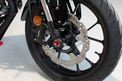 EVOTECH DADO RUOTA ANTERIORE / POSTERIORE HONDA KAWASAKI TRIUMPH YAMAHA ROSSO