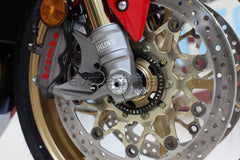 EVOTECH DADO RUOTA ANTERIORE HONDA CBR 1000 RR SUZUKI GSX R 600 750 1000 SILVER