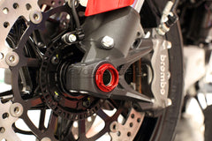 EVOTECH DADO RUOTA ANTERIORE DUCATI 848 PANIGALE MULTISTRADA SCRAMBLER ROSSO