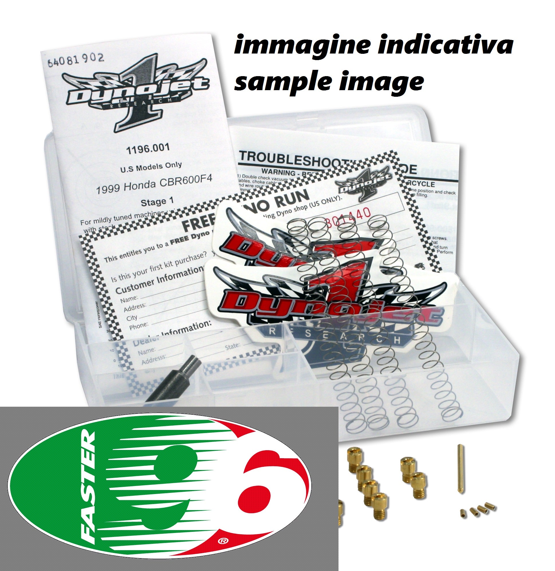 Kit Carburazione Stage 3 FASTER96 DYNOJET per TRIUMPH Trident 750 1992-1998