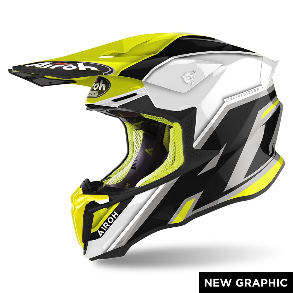 AIROH TWIST 2.0 Casco Cross Moto enduro grafica SHAKEN