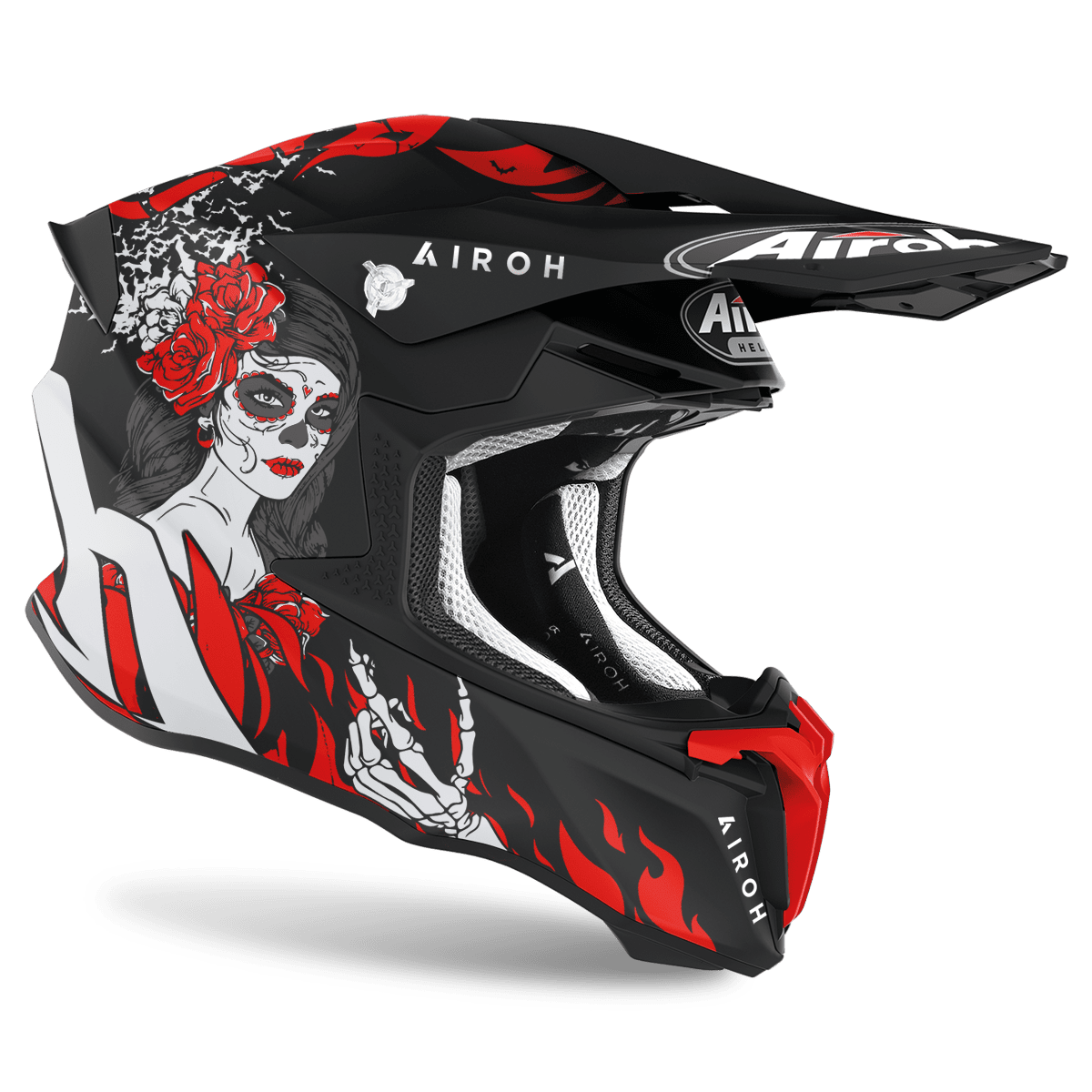 AIROH TWIST 2.0 Cross Motorcycle Enduro Helmet HELL graphics