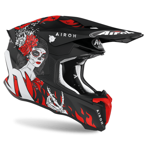 AIROH TWIST 2.0 Cross Motorcycle Enduro Helmet HELL graphics