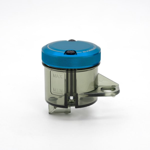 BARRACUDA Depósito líquido de frenos ahumado diámetro 50 con tapón de aluminio azul