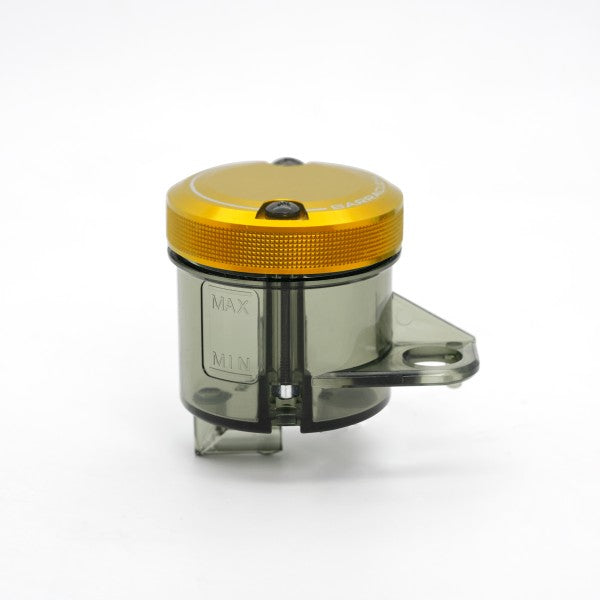 BARRACUDA Depósito líquido de frenos ahumado diámetro 50 con tapón de aluminio dorado
