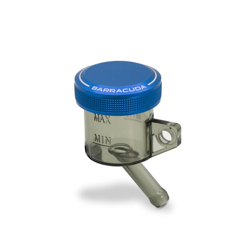 BARRACUDA Smoked brake fluid reservoir diameter 30 with Blue Aluminum cap