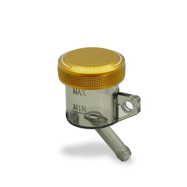 BARRACUDA Depósito líquido de frenos ahumado diámetro 30 con tapón de aluminio dorado