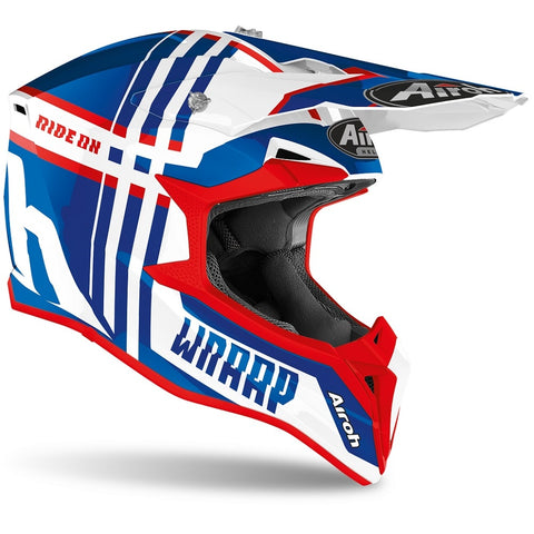 AIROH WRAAP YOUTH Cross Helmet Child Moto Inexpensive BROKEN graphics