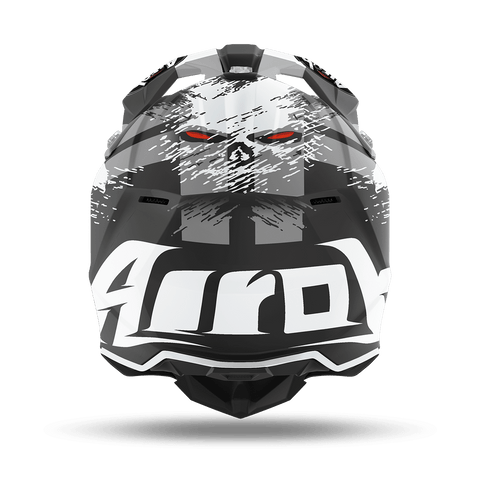AIROH WRAAP Casco de Moto Cross Enduro Económico con gráficos DEMON mate