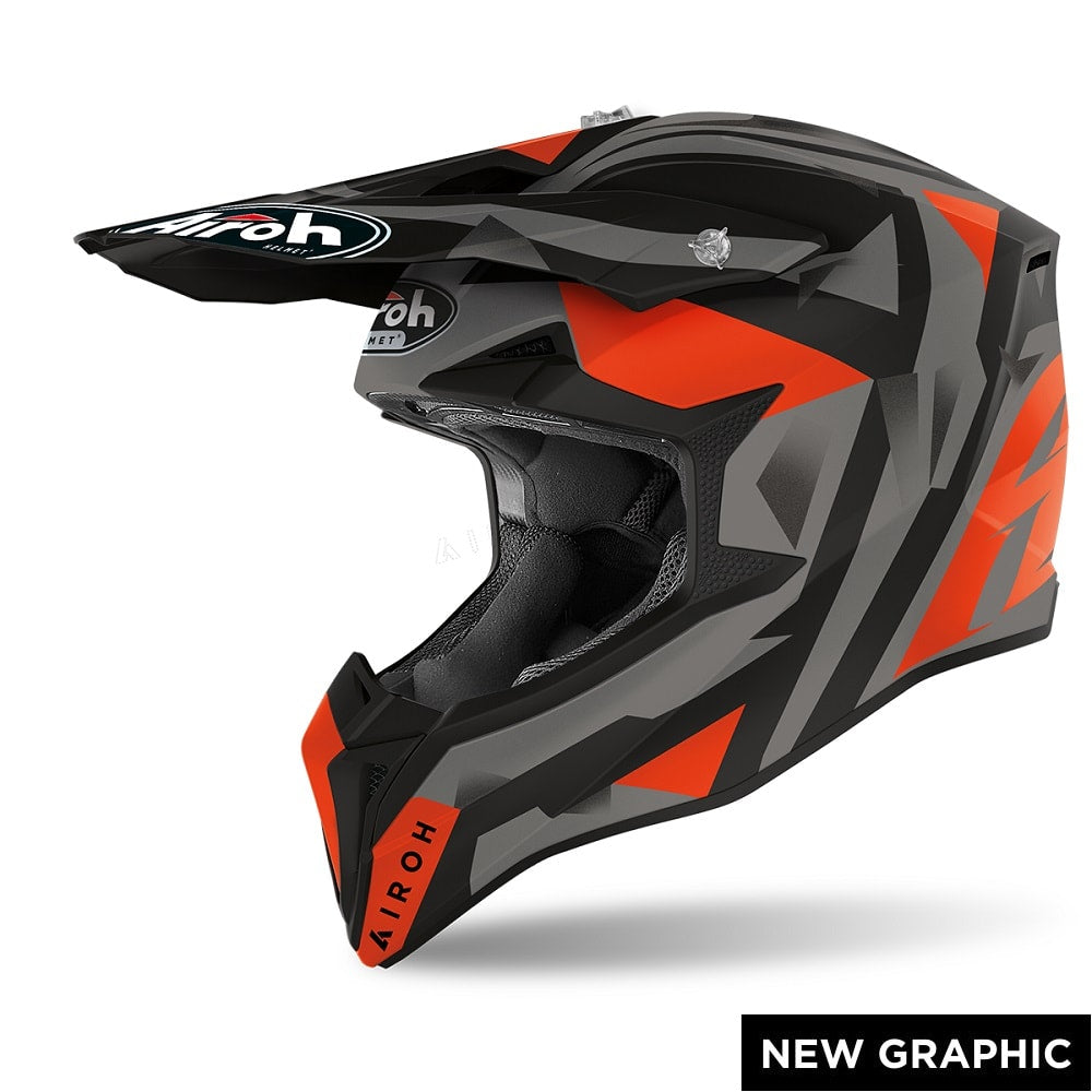 AIROH WRAAP Cross Moto enduro helmet Economic SEQUEL graphics