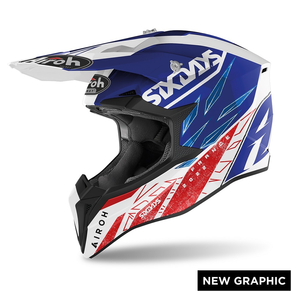 AIROH WRAAP Cross Motorcycle Enduro Helmet Economic graphics SIX DAYS 2022 FRANCE